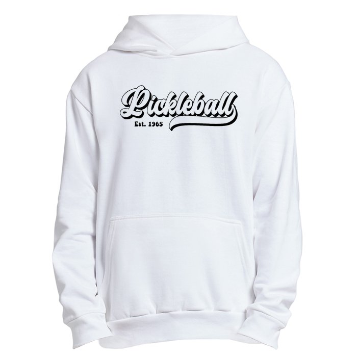 Retro Pickleball Vintage Pickleball Paddles Est 1965 Urban Pullover Hoodie