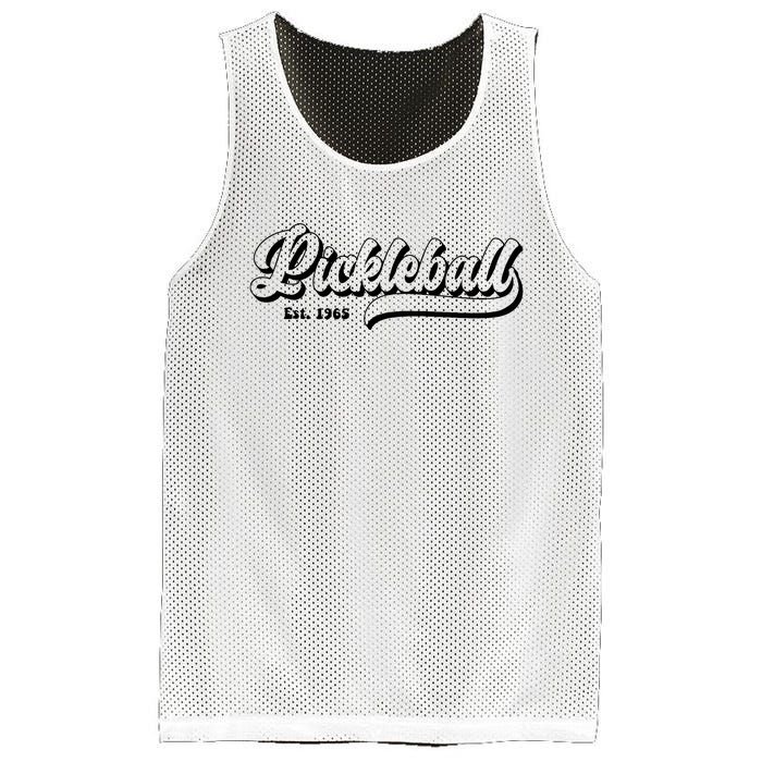 Retro Pickleball Vintage Pickleball Paddles Est 1965 Mesh Reversible Basketball Jersey Tank