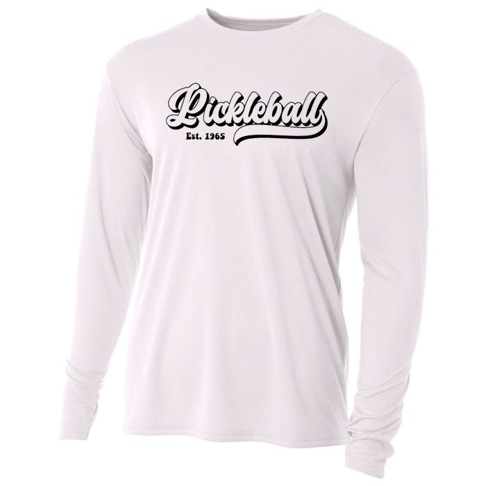 Retro Pickleball Vintage Pickleball Paddles Est 1965 Cooling Performance Long Sleeve Crew