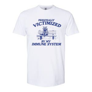 Raccoon Personally Victimized By My Immune System Softstyle CVC T-Shirt