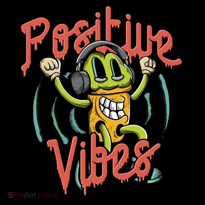 Retro Positive Vibes Only Daily Commute Backpack