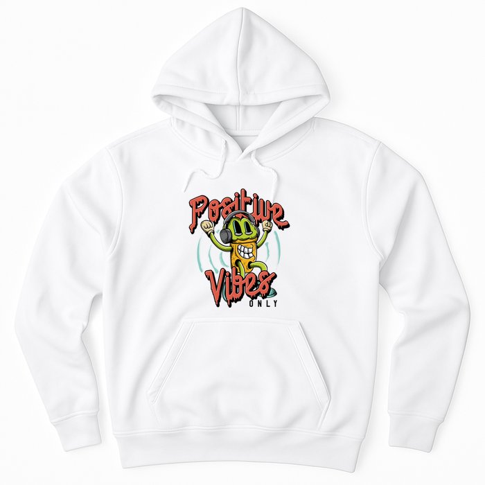 Retro Positive Vibes Only Hoodie