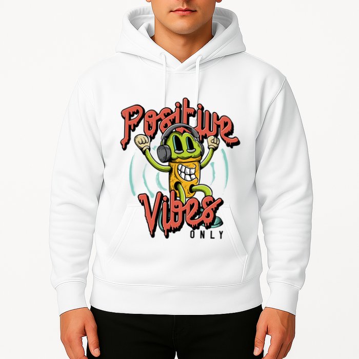 Retro Positive Vibes Only Hoodie