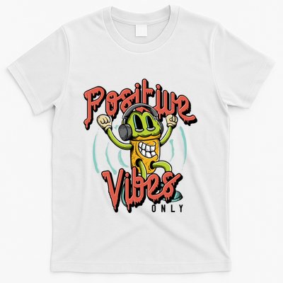 Retro Positive Vibes Only T-Shirt
