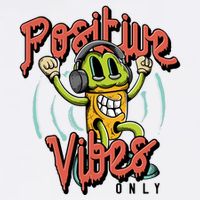 Retro Positive Vibes Only Toddler T-Shirt
