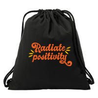 Radiate Positivity Vintage Drawstring Bag