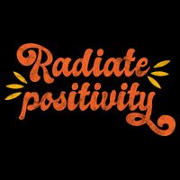 Radiate Positivity Vintage Drawstring Bag