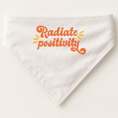 Radiate Positivity Vintage USA-Made Doggie Bandana