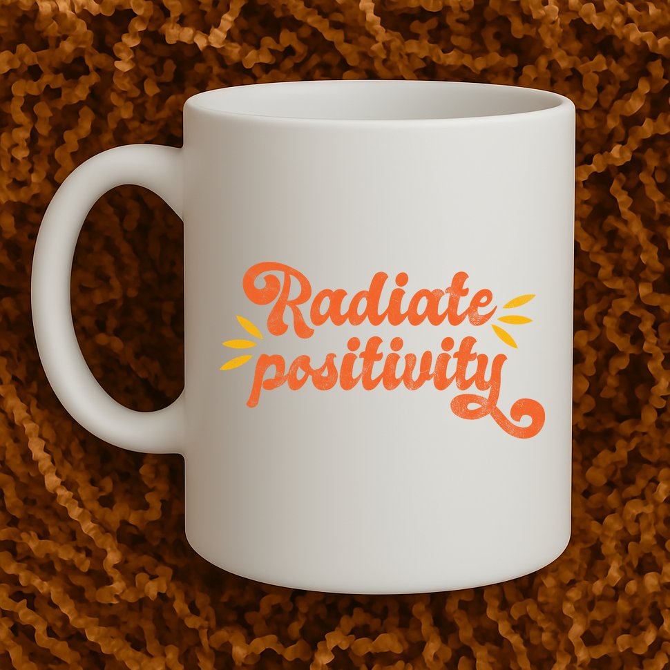 Radiate Positivity Vintage Mug