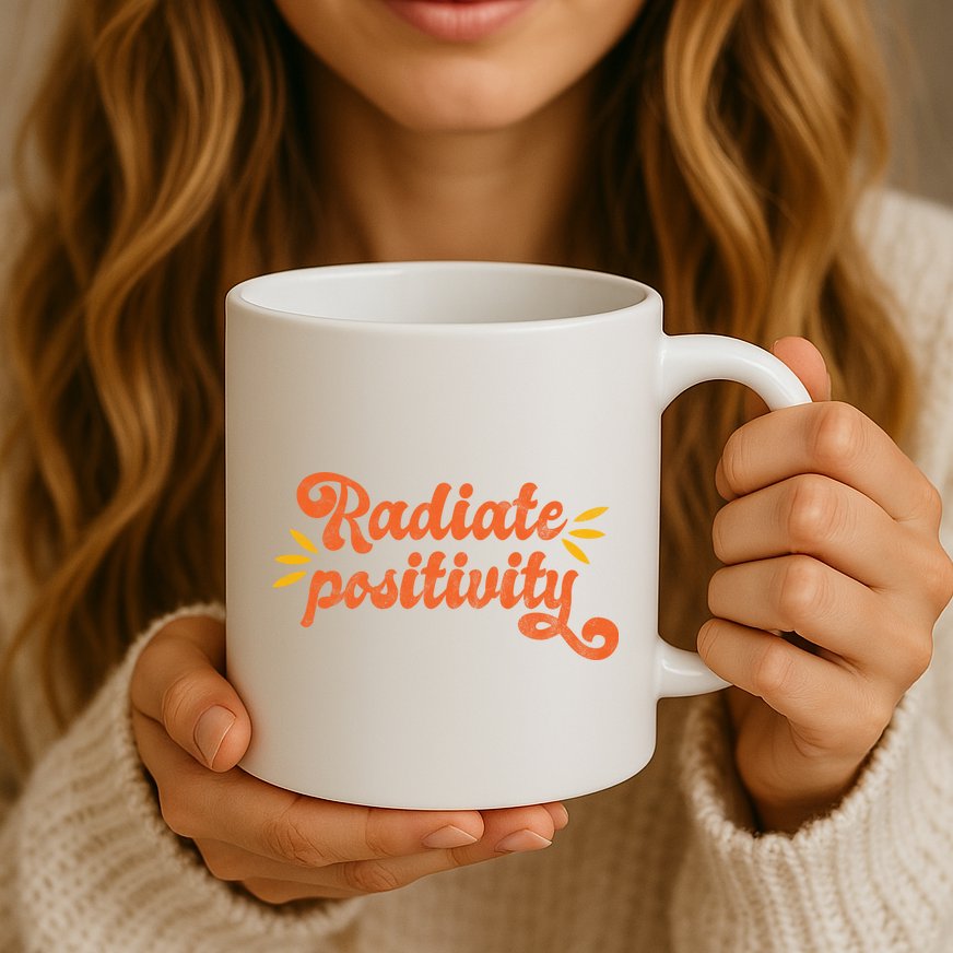 Radiate Positivity Vintage Mug