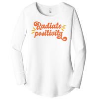 Radiate Positivity Vintage Women's Perfect Tri Tunic Long Sleeve Shirt