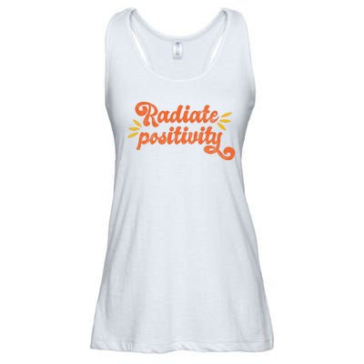 Radiate Positivity Vintage Ladies Essential Flowy Tank