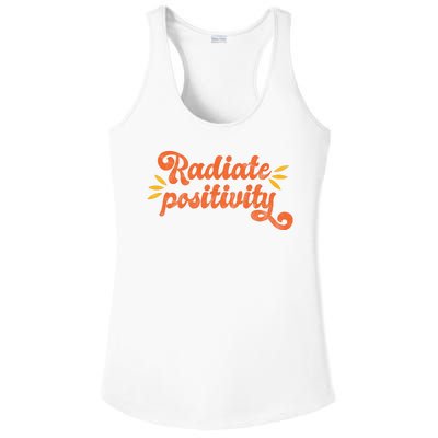 Radiate Positivity Vintage Ladies PosiCharge Competitor Racerback Tank