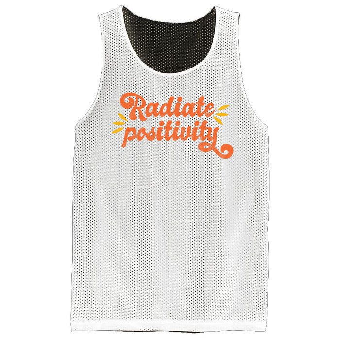 Radiate Positivity Vintage Mesh Reversible Basketball Jersey Tank