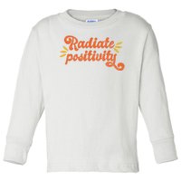 Radiate Positivity Vintage Toddler Long Sleeve Shirt