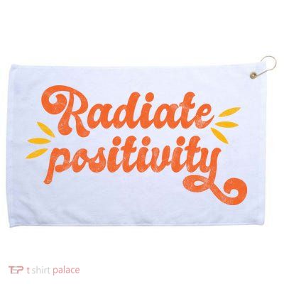 Radiate Positivity Vintage Grommeted Golf Towel