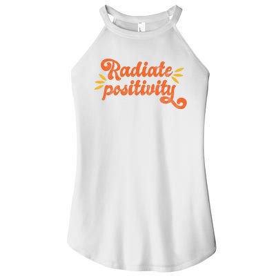 Radiate Positivity Vintage Women's Perfect Tri Rocker Tank