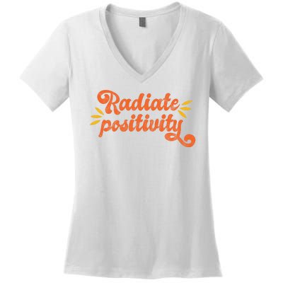 Radiate Positivity Vintage Women's V-Neck T-Shirt