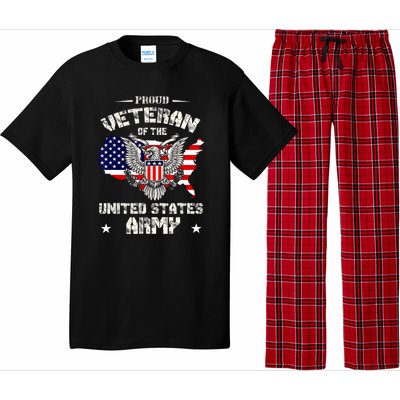 Retro Proud Veteran Of The United States Army Pride Us Flag Pajama Set