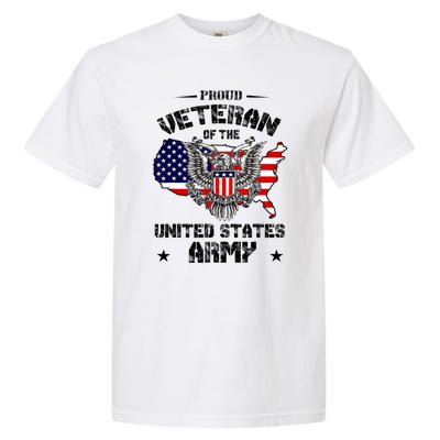 Retro Proud Veteran Of The United States Army Pride Us Flag Garment-Dyed Heavyweight T-Shirt