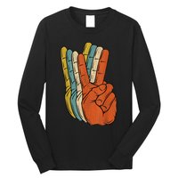 Retro Peace Vintage 60's 70's Hippie Gift Long Sleeve Shirt