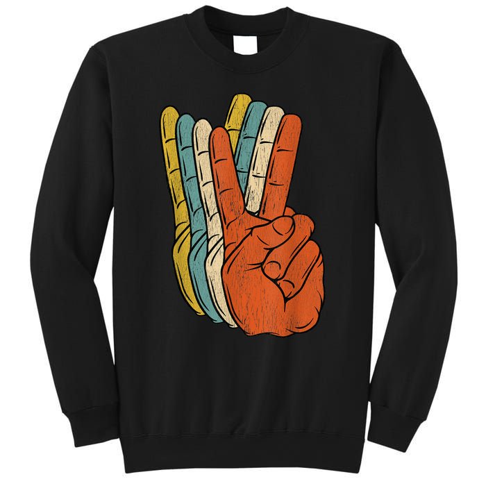 Retro Peace Vintage 60's 70's Hippie Gift Sweatshirt