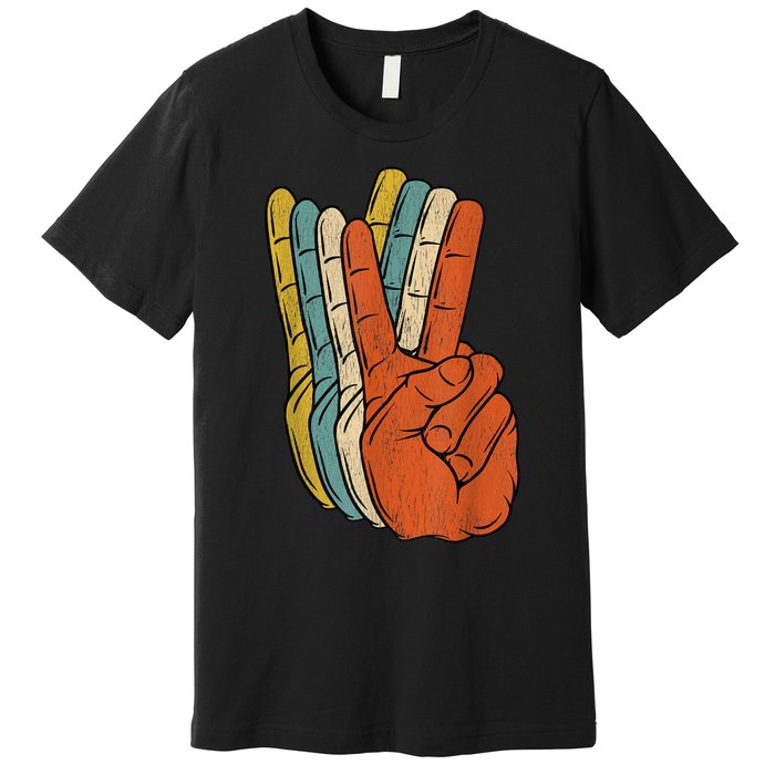 Retro Peace Vintage 60's 70's Hippie Gift Premium T-Shirt