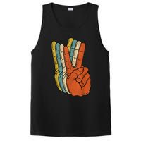 Retro Peace Vintage 60's 70's Hippie Gift PosiCharge Competitor Tank