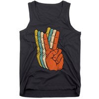 Retro Peace Vintage 60's 70's Hippie Gift Tank Top