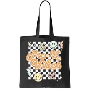 Retro Prek Vibes Teacher Back To School Preschool Tote Bag