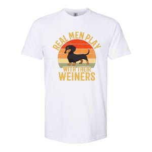 Real Play With Their Weiners Funny Dachshund Dog Softstyle CVC T-Shirt