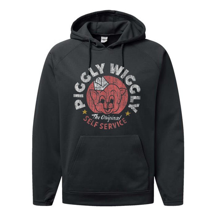 Retro Piggly Willy Performance Fleece Hoodie