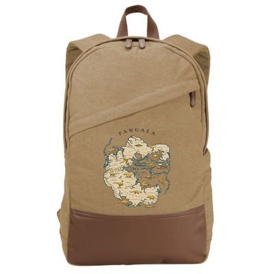 Reunite Pangaea World Map History Geology Earth Geologist Cotton Canvas Backpack