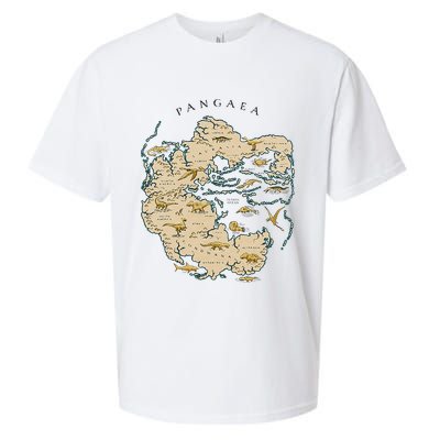 Reunite Pangaea World Map History Geology Earth Geologist Sueded Cloud Jersey T-Shirt