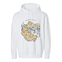 Reunite Pangaea World Map History Geology Earth Geologist Garment-Dyed Fleece Hoodie