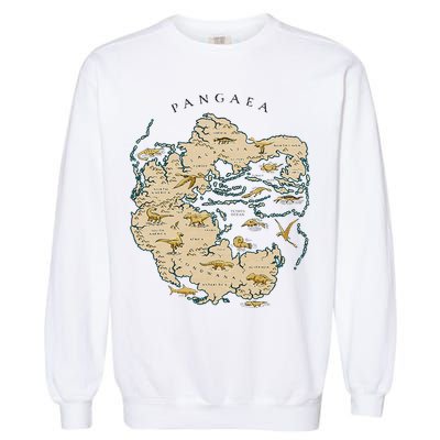 Reunite Pangaea World Map History Geology Earth Geologist Garment-Dyed Sweatshirt