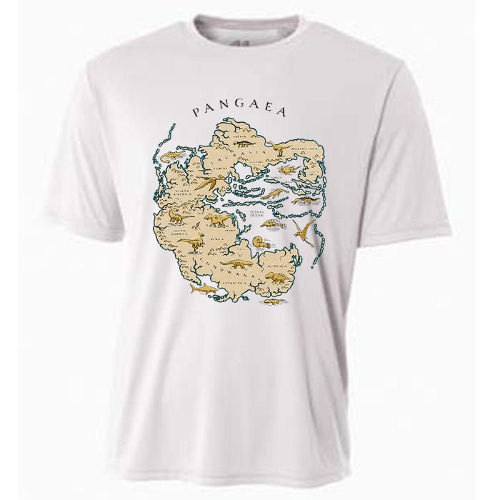 Reunite Pangaea World Map History Geology Earth Geologist Cooling Performance Crew T-Shirt