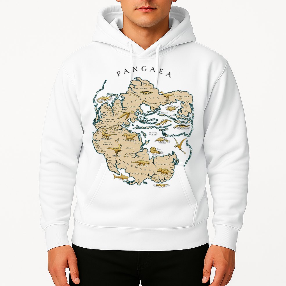 Reunite Pangaea World Map History Geology Earth Geologist Hoodie