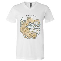 Reunite Pangaea World Map History Geology Earth Geologist V-Neck T-Shirt