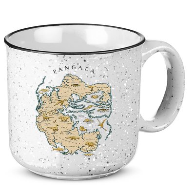 Reunite Pangaea World Map History Geology Earth Geologist 15oz Campfire Ceramic Mug