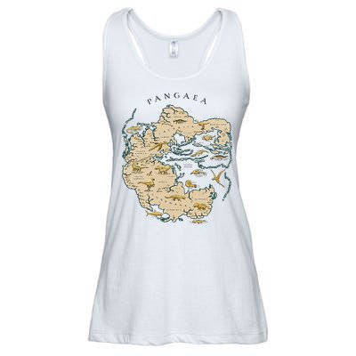 Reunite Pangaea World Map History Geology Earth Geologist Ladies Essential Flowy Tank