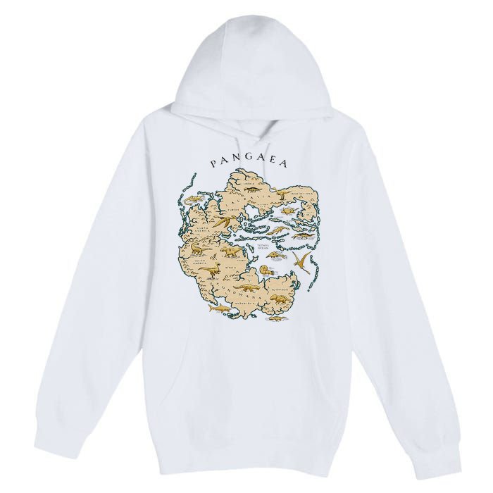 Reunite Pangaea World Map History Geology Earth Geologist Premium Pullover Hoodie