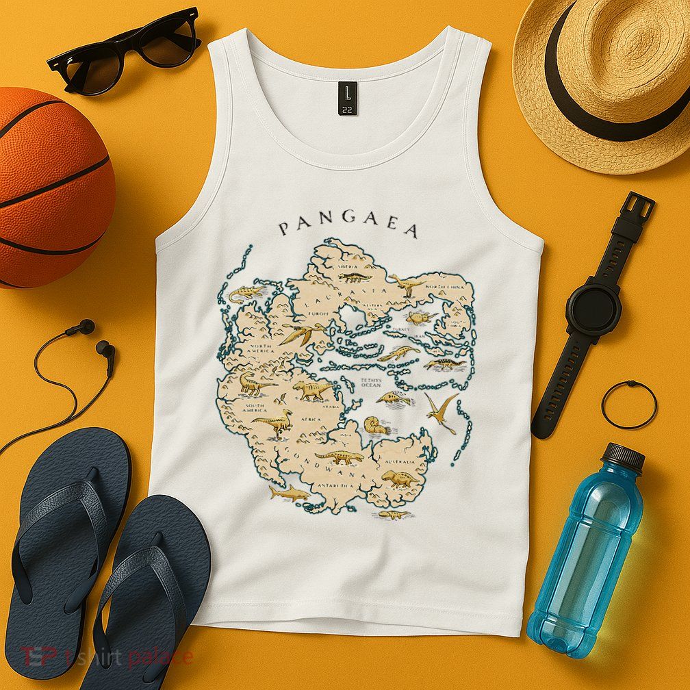 Reunite Pangaea World Map History Geology Earth Geologist Tank Top