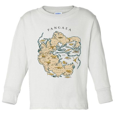 Reunite Pangaea World Map History Geology Earth Geologist Toddler Long Sleeve Shirt