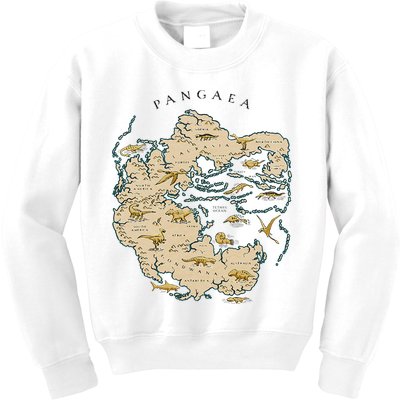 Reunite Pangaea World Map History Geology Earth Geologist Kids Sweatshirt