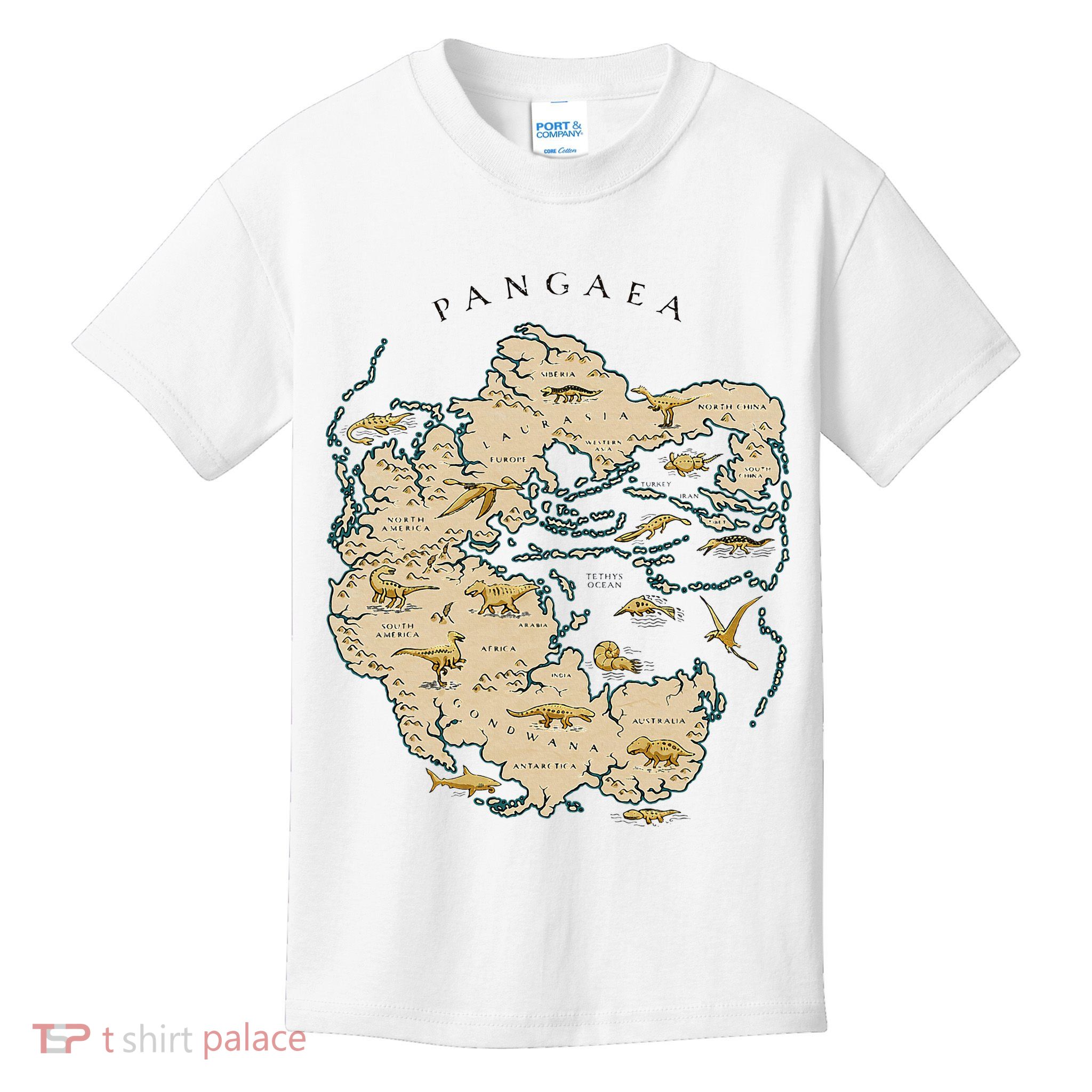 Reunite Pangaea World Map History Geology Earth Geologist Kids T-Shirt