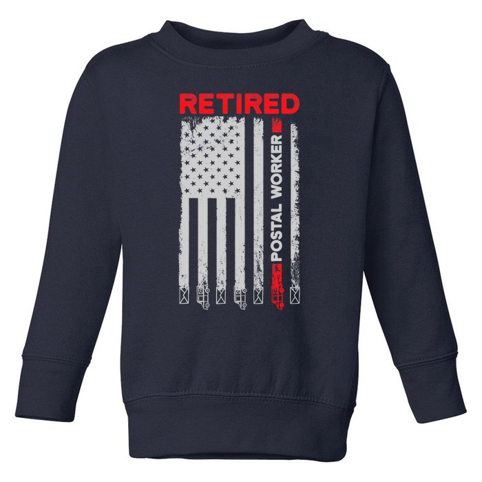 Retired Postal Worker Achieved Mailman Retirement Toddler Sweatshirt