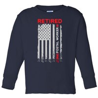 Retired Postal Worker Achieved Mailman Retirement Toddler Long Sleeve Shirt