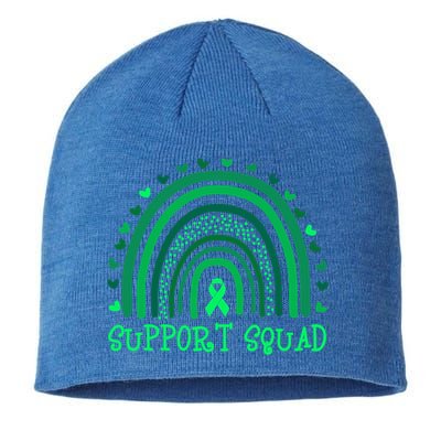 Rainbow Pink Warrior Breast Cancer Awareness Support Squad Gift Sustainable Beanie