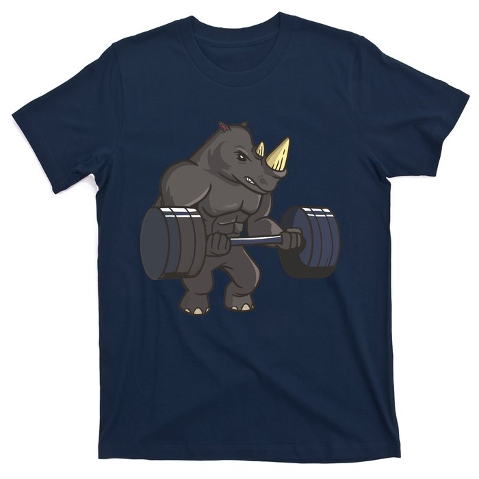 Rhinoceros Powerlifting Weightlifting Gym Rhino Lovers Gift T-Shirt